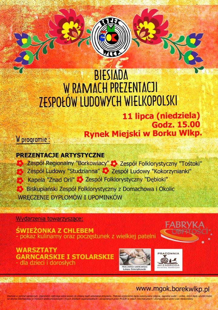 BIESIADA W RAMACH PREZENTACJI ZESPOŁÓW LUDOWYCH WIELKOPOLSKI
